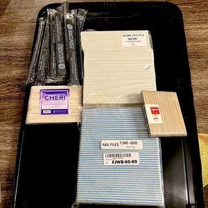 Assorted professional nail files